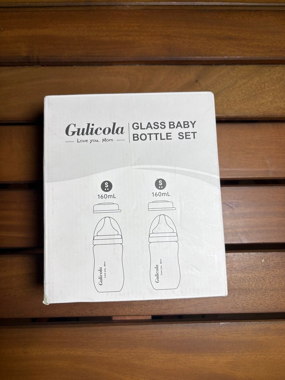 Gulicola Natural Glass Baby Bottle